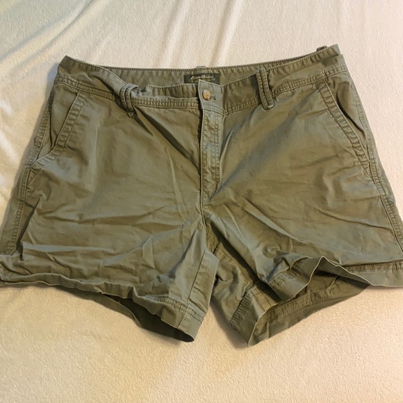 Olive Green EB Shorts - Picture 1 of 3